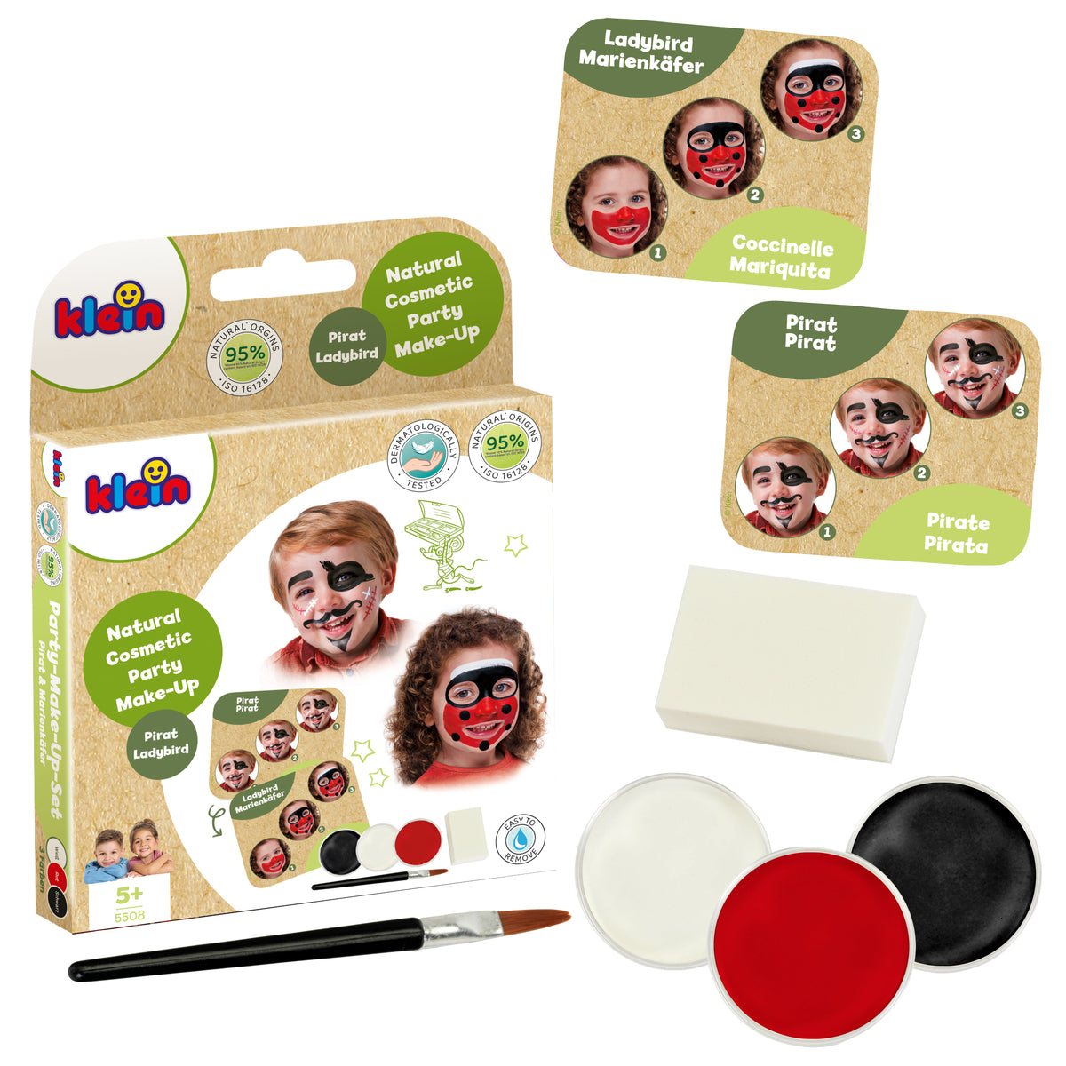 Face Paint Set "Pirate-Ladybug"