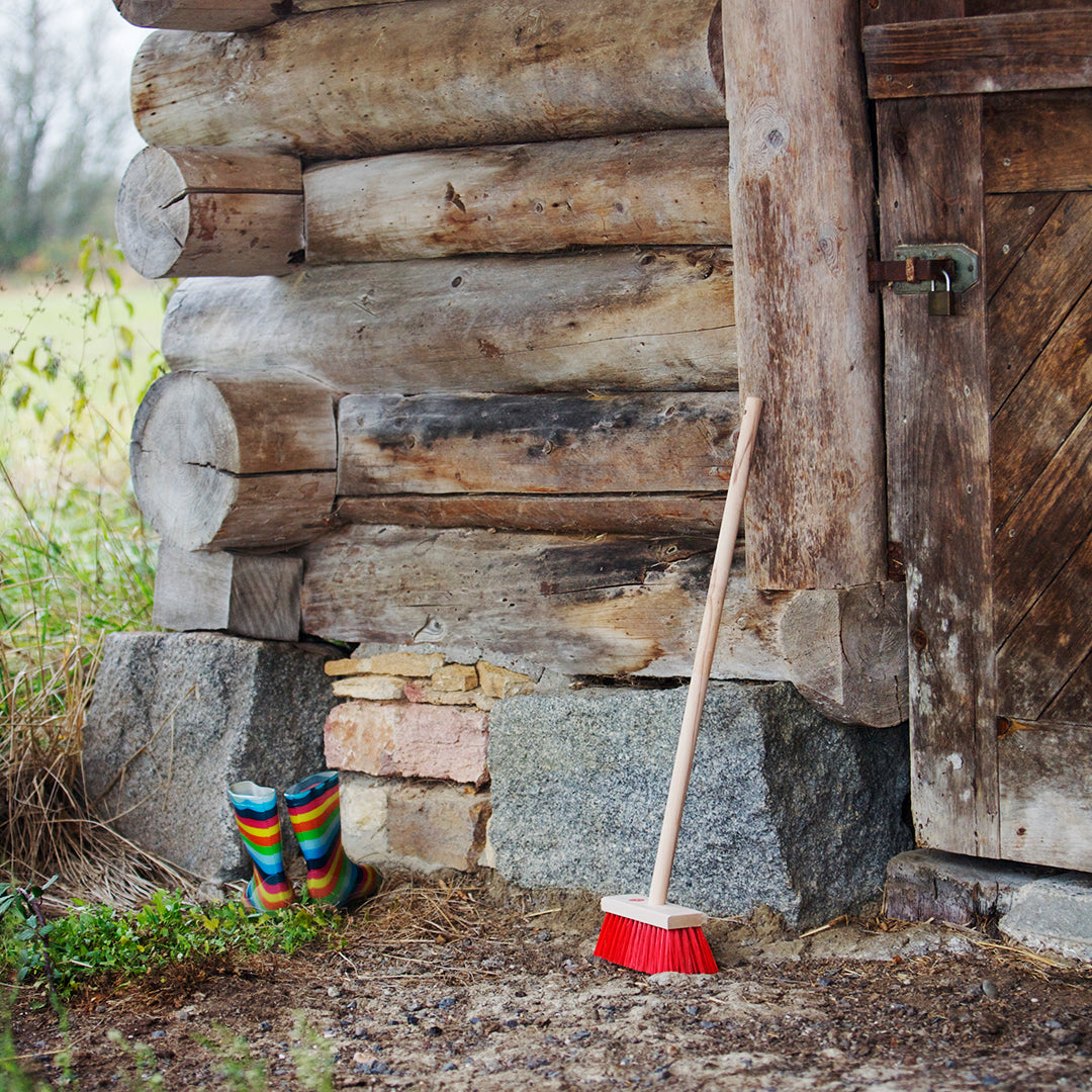 Large Wooden Street Broom