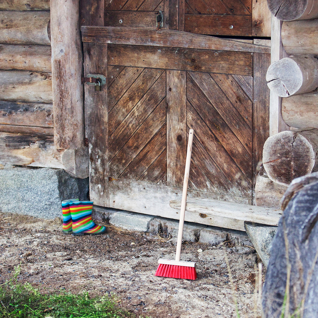 Large Wooden Street Broom