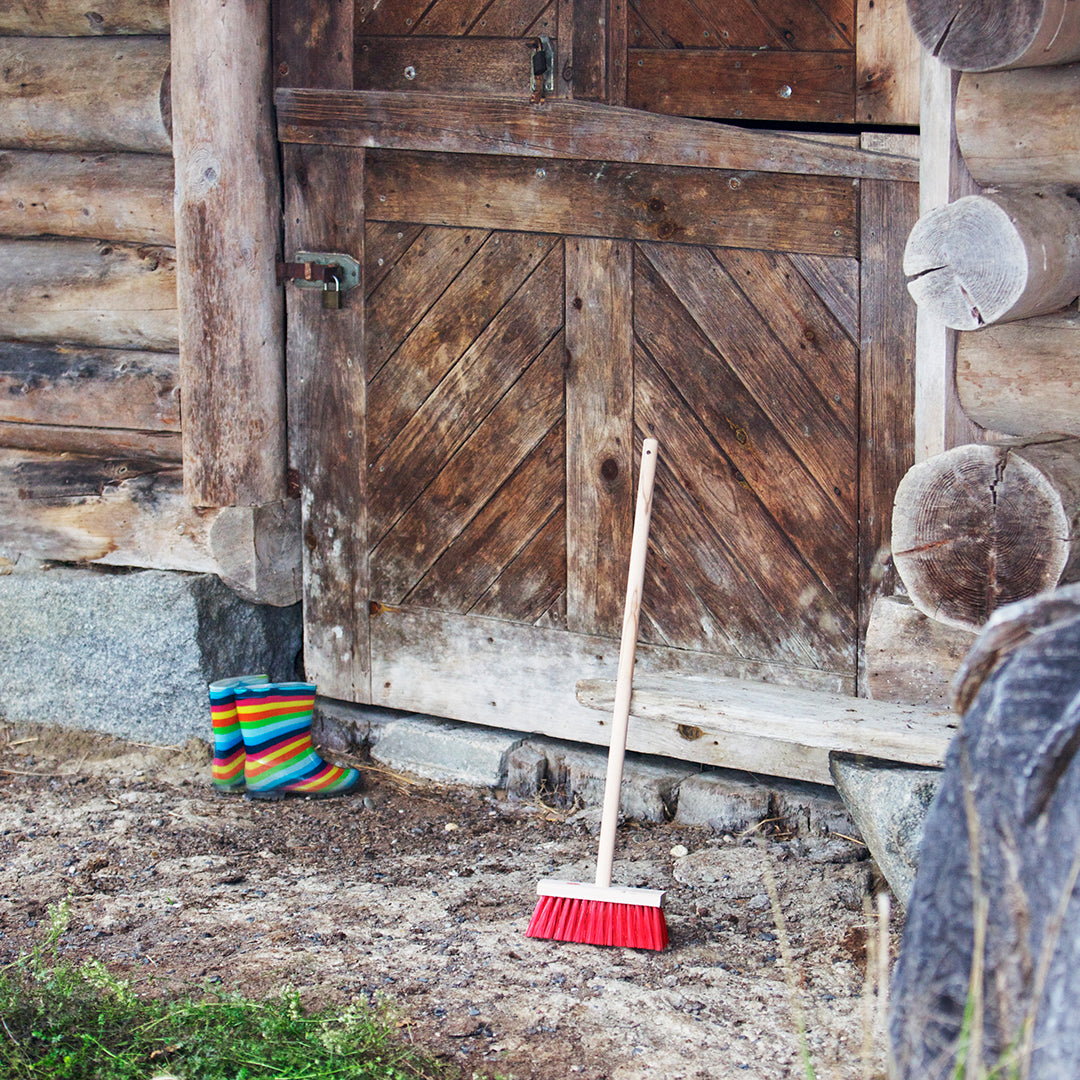 Large Wooden Street Broom