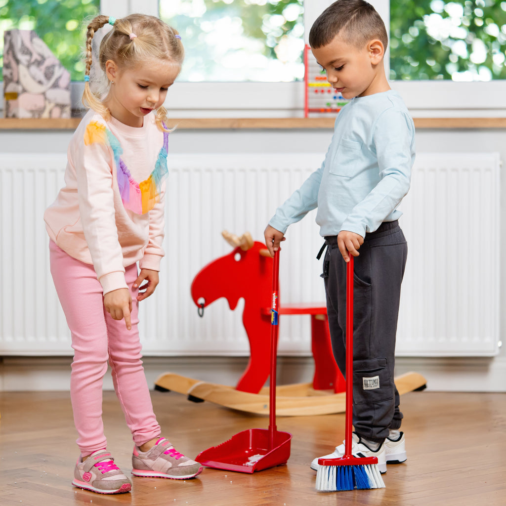 Long-Handled Dustpan with Broom
