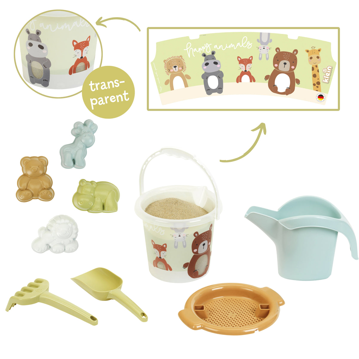 Animal World Sand Bucket