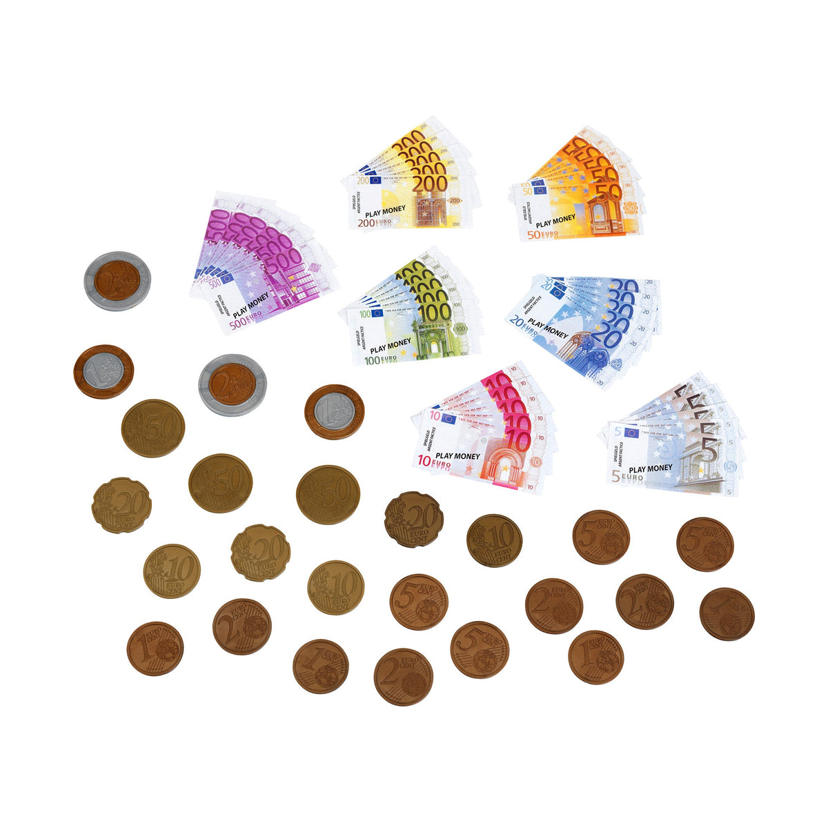 Play Money Euro Coins