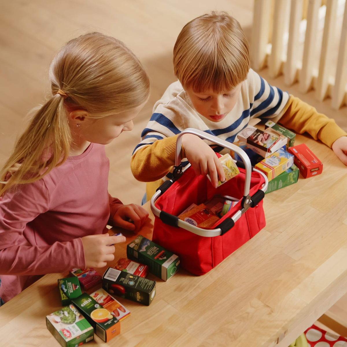 Mini Shopping Basket, Filled