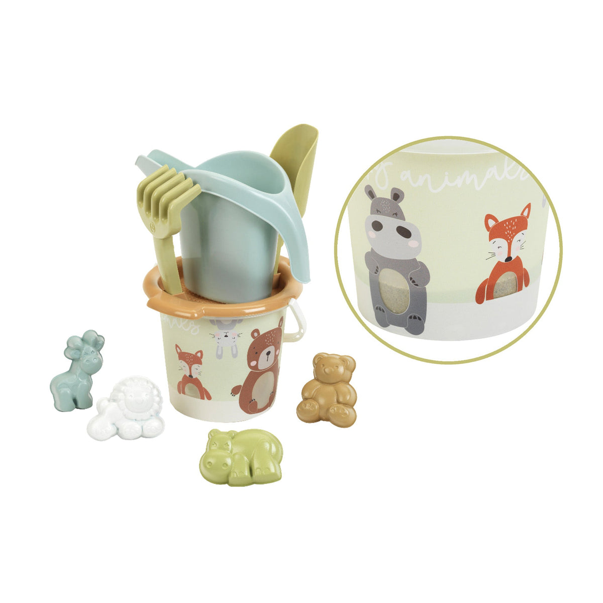Animal World Sand Bucket